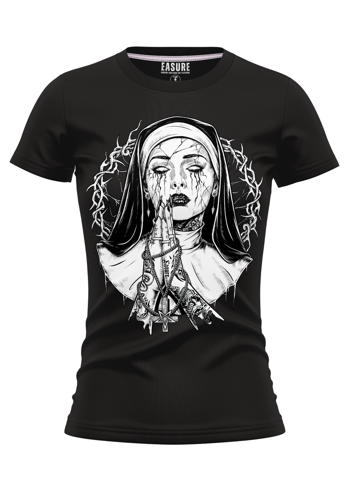 DEMON NUN - GIRLIE SHIRT - GIRLIE