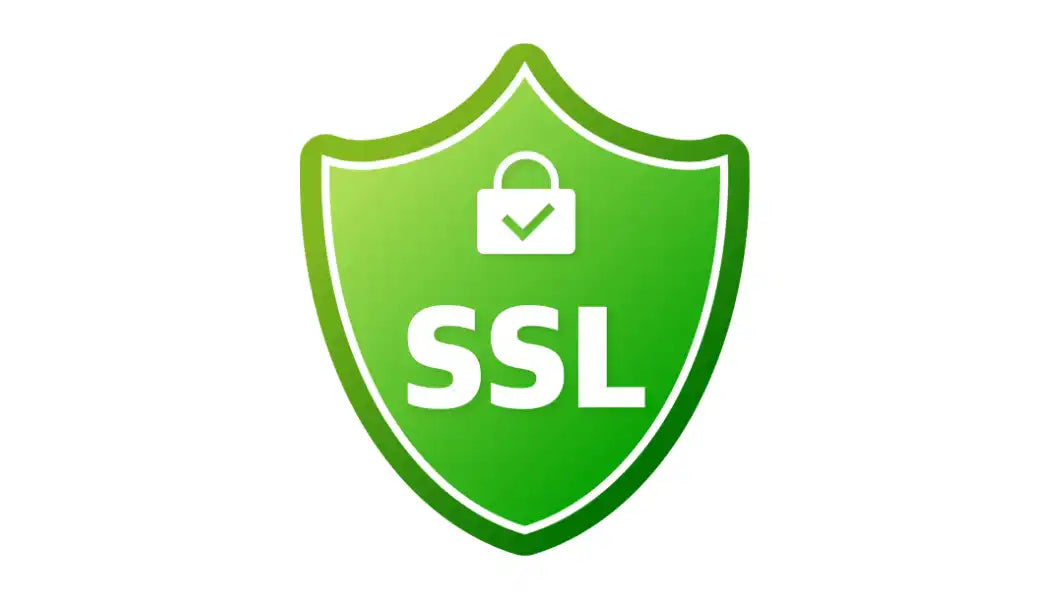 Grünes SSL-Schild.