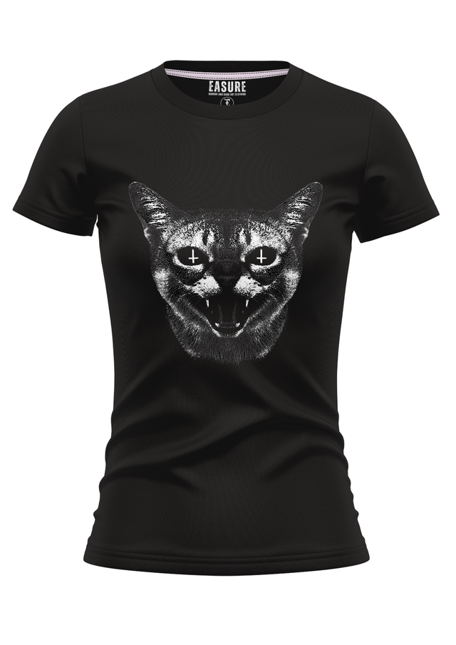 HISSING CAT - GIRLIE SHIRT - GIRLIE