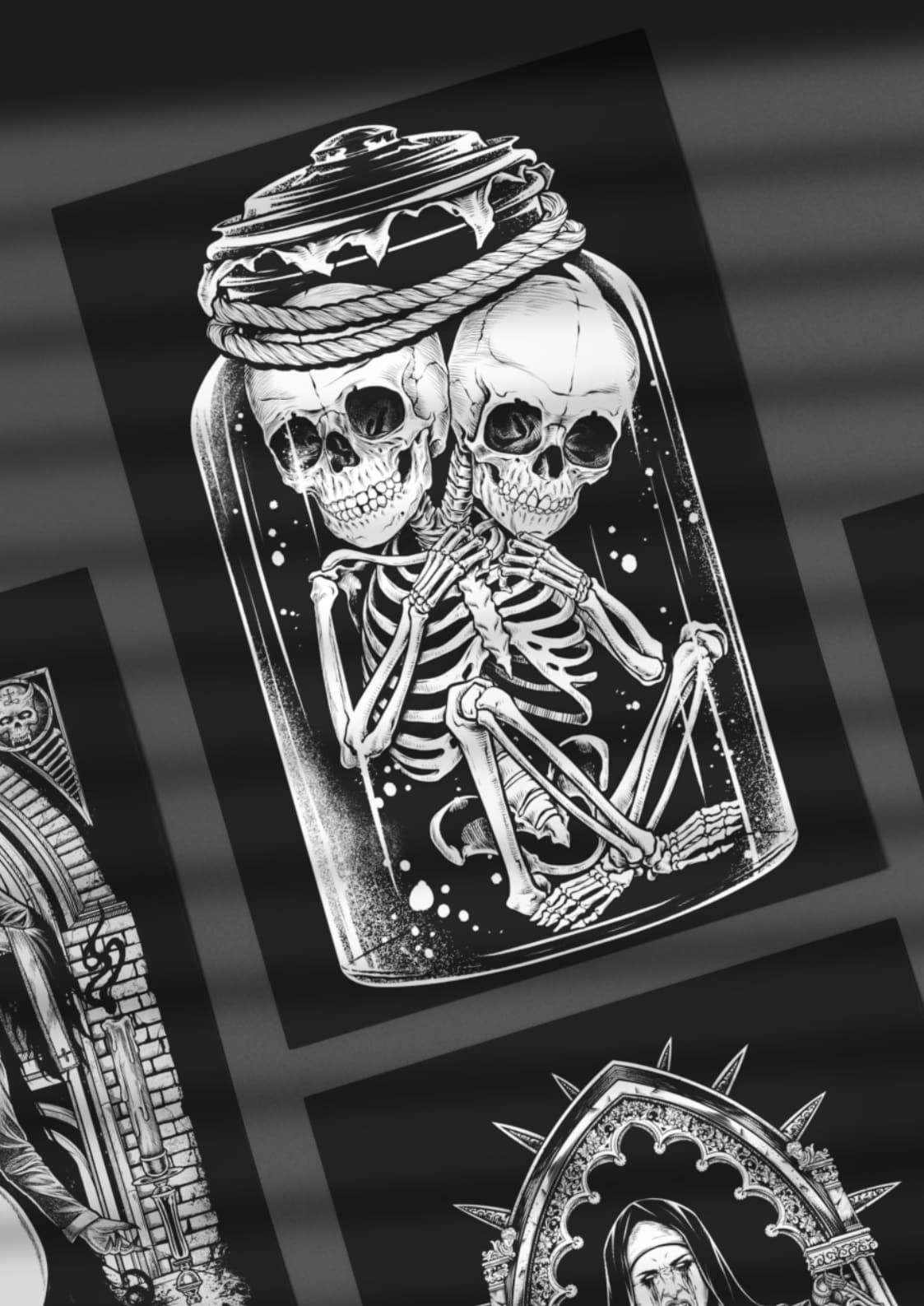 LIZZY AND JILL - ALU BILD - BILDER