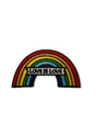 Gestickter Regenbogen-Aufnäher.