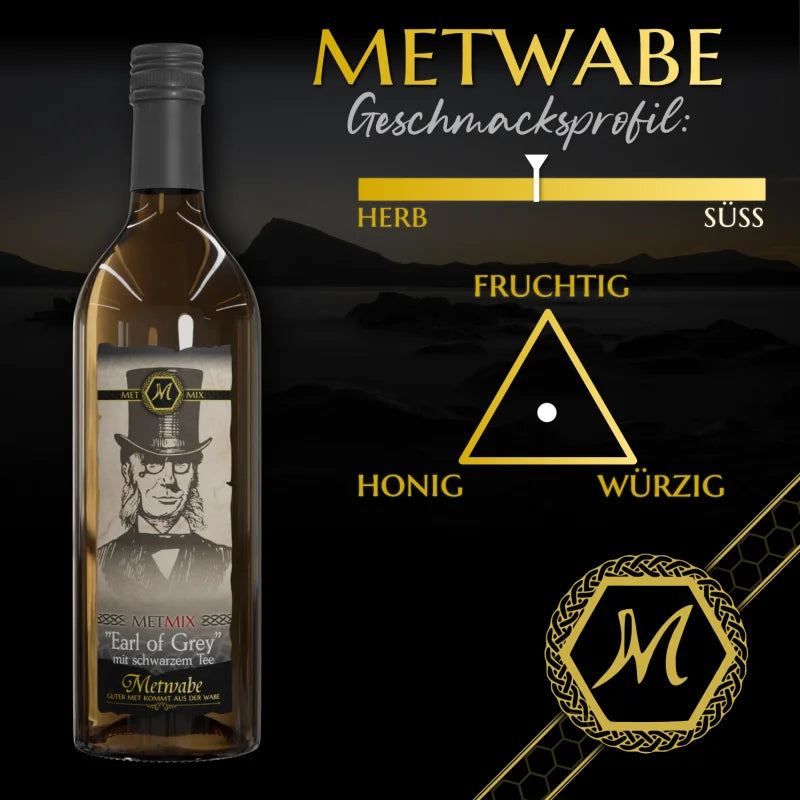 MET MIX EARL GREY MIT ’SCHWARZEM TEE’ 0,75l 9% VOL - MET