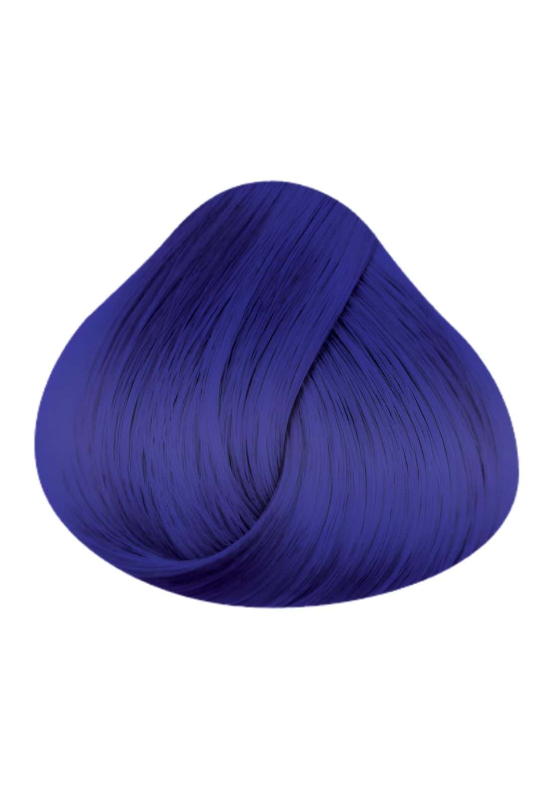 Eine neon blau haarfarbe 100ml probe mit lebendigem royalblau für blondiertes haar mit glänzenden glatten strähnen