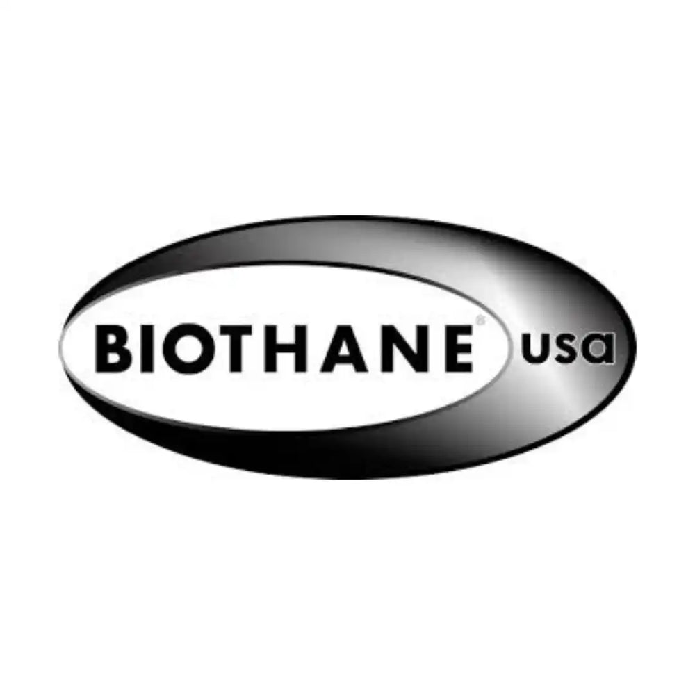 Ovales Logo mit dem Text 'BIOTHANE usa'.