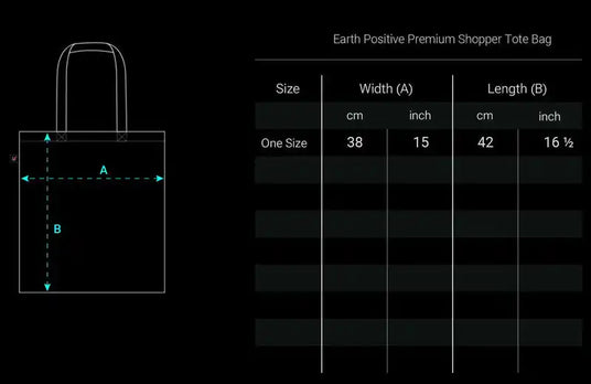 Premium schwarze Tragetasche mit weißen Akzenten und Griffen, aus robustem Canvas-Material gefertigt.