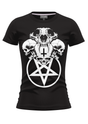 SKULL PENTAGRAM - GIRLIE SHIRT - GIRLIE