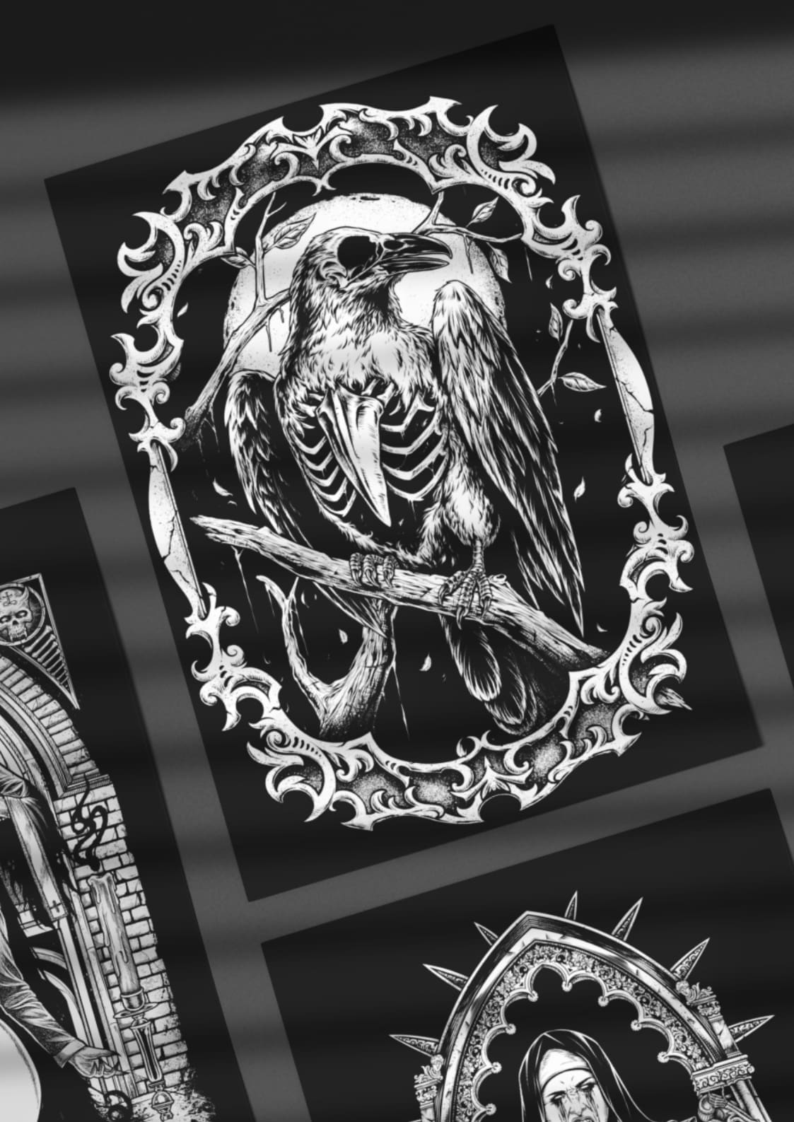 THE CROW - ALU BILD - BILDER