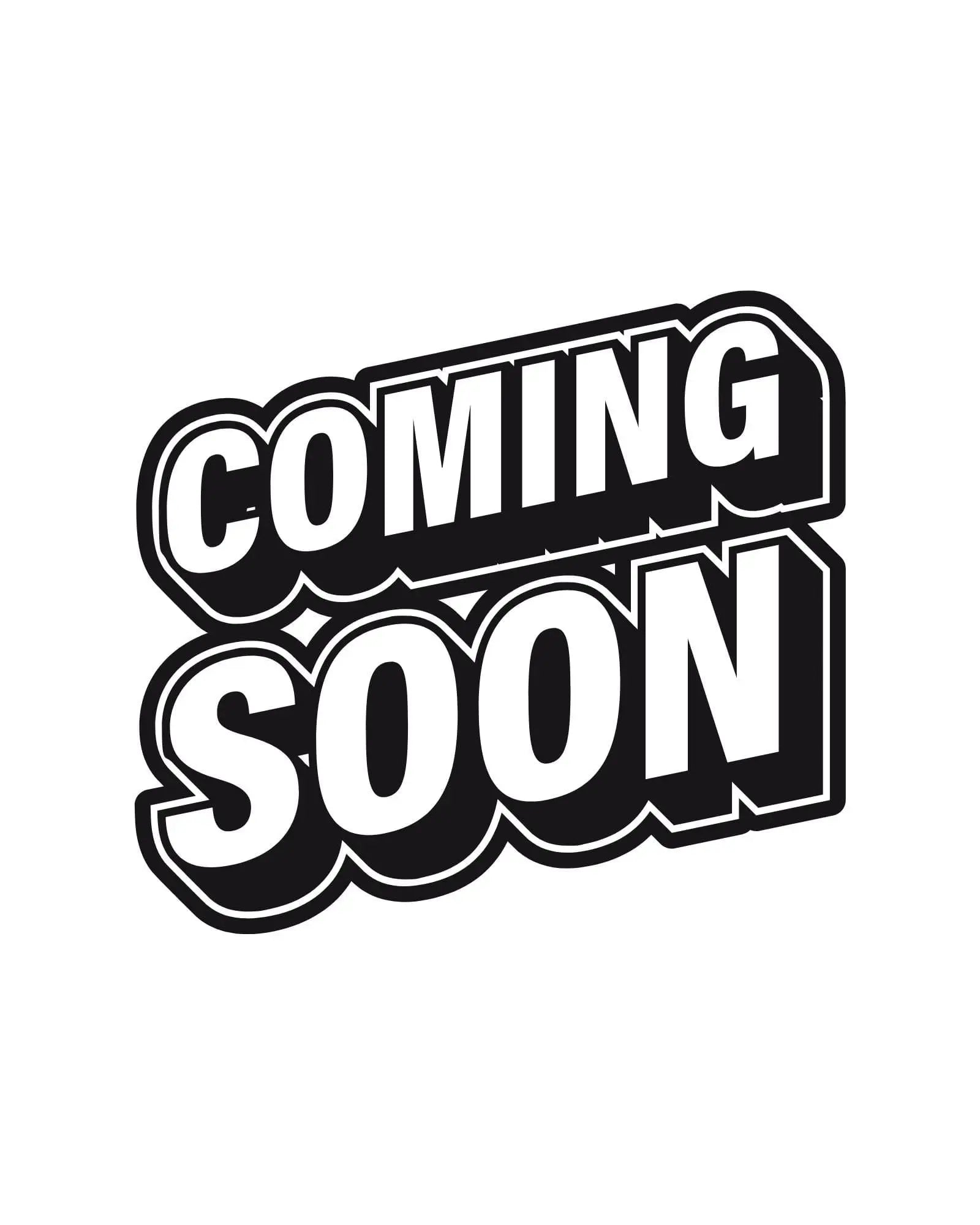 Bald Weiß Coming Soon Grafik mit gestylter Schrift für SCHLÜSSELANHÄNGER unisex