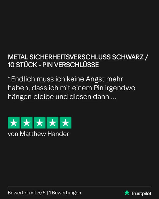 10-teiliges schwarzes Metall-Sicherheitsschloss-Set mit Stift-Design.