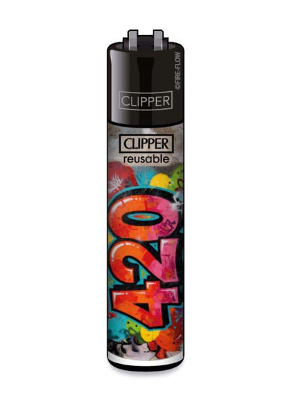 Clipper Feuerzeug mit 420 Graffiti Design