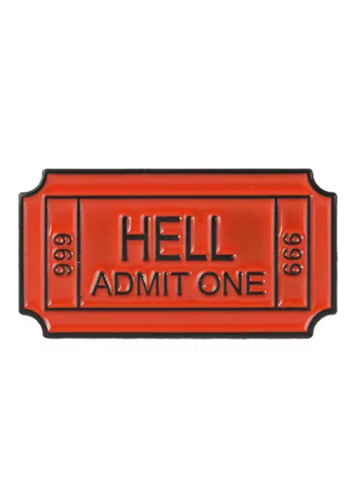 HELL ADMIT RED - PIN