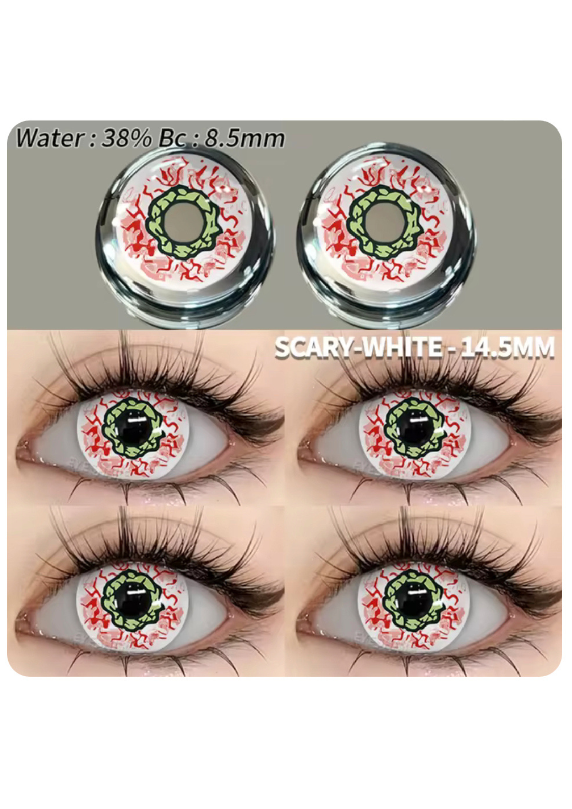 SCARY WHITE - CONTACT LENSES 