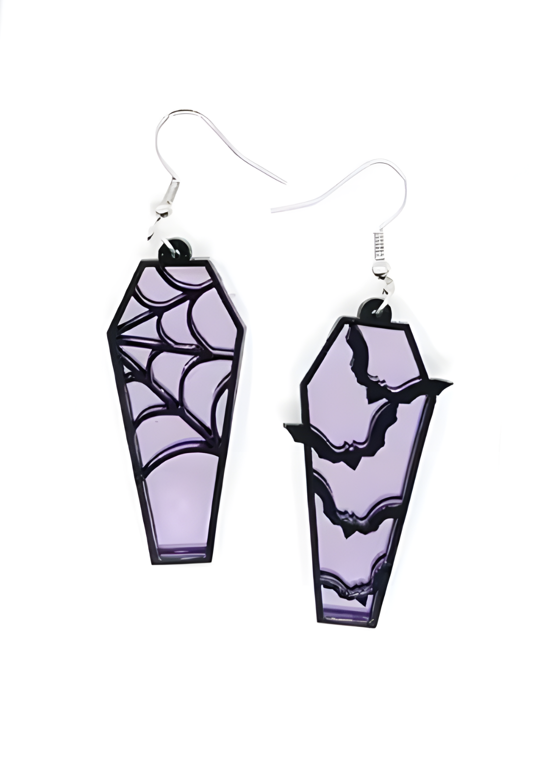 COFFIN BAT PINK - EARRINGS