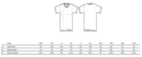 crafter size chart