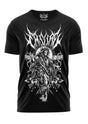 Schwarzes T-Shirt Almighty mit antichristlichem Dämonenmotiv