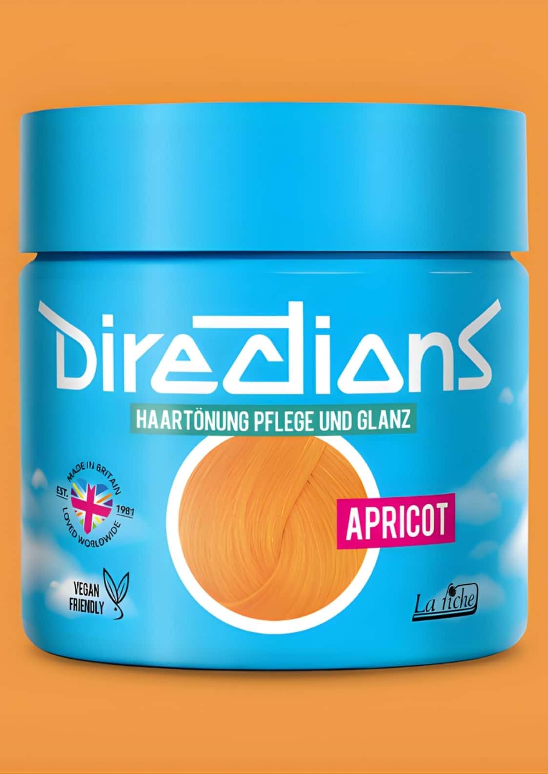 Bright blue zylindrisches apricot directions 100ml haartönung für blondiertes haar semi-permanente haartönung