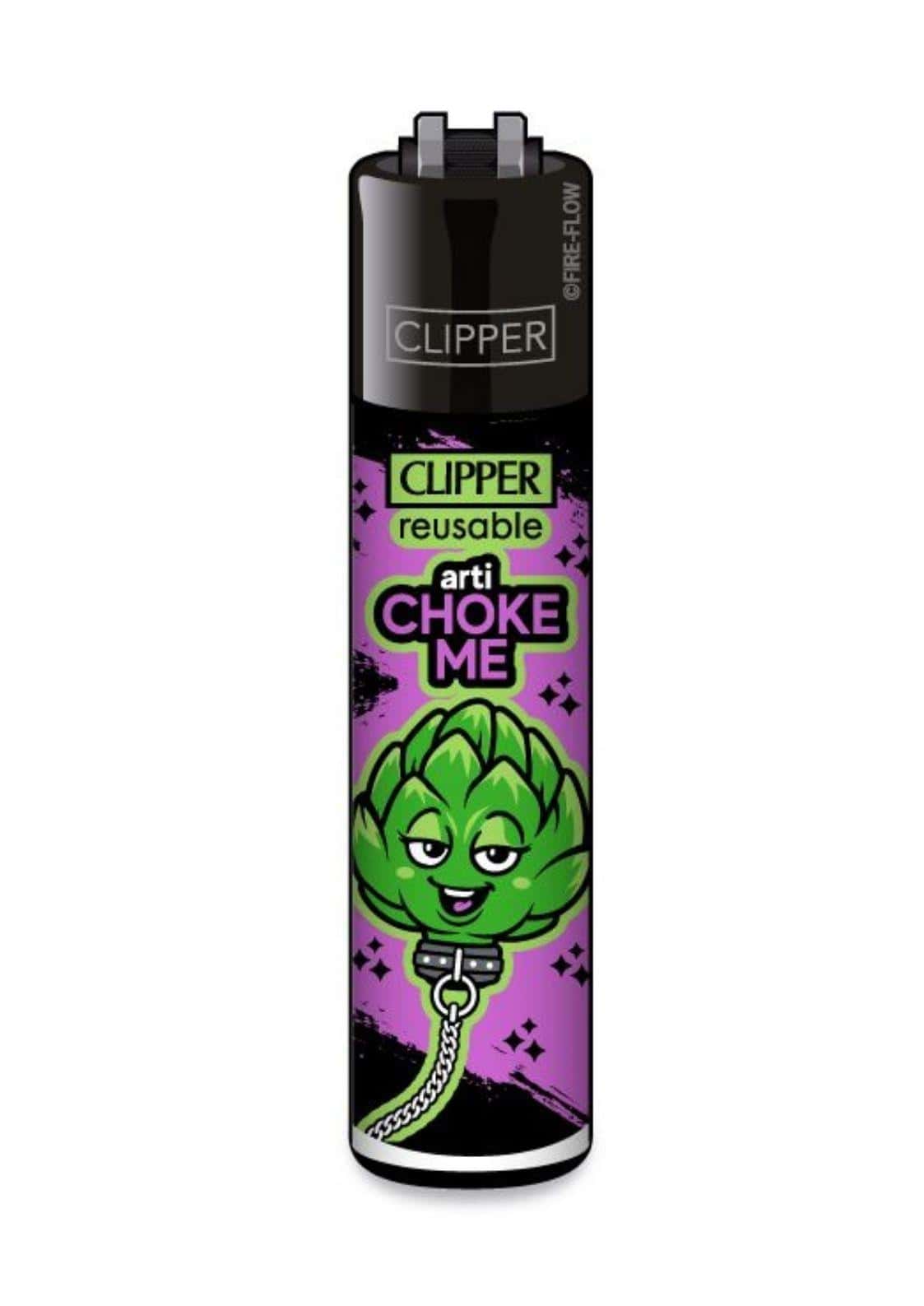 Artikel purple und grün clipper feuerzeug mit austauschbarem feuerstein im artichoke-design und kettenmuster