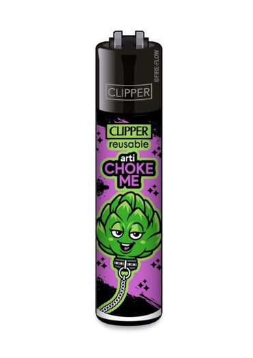 Artikel purple und grün clipper feuerzeug mit austauschbarem feuerstein im artichoke-design und kettenmuster