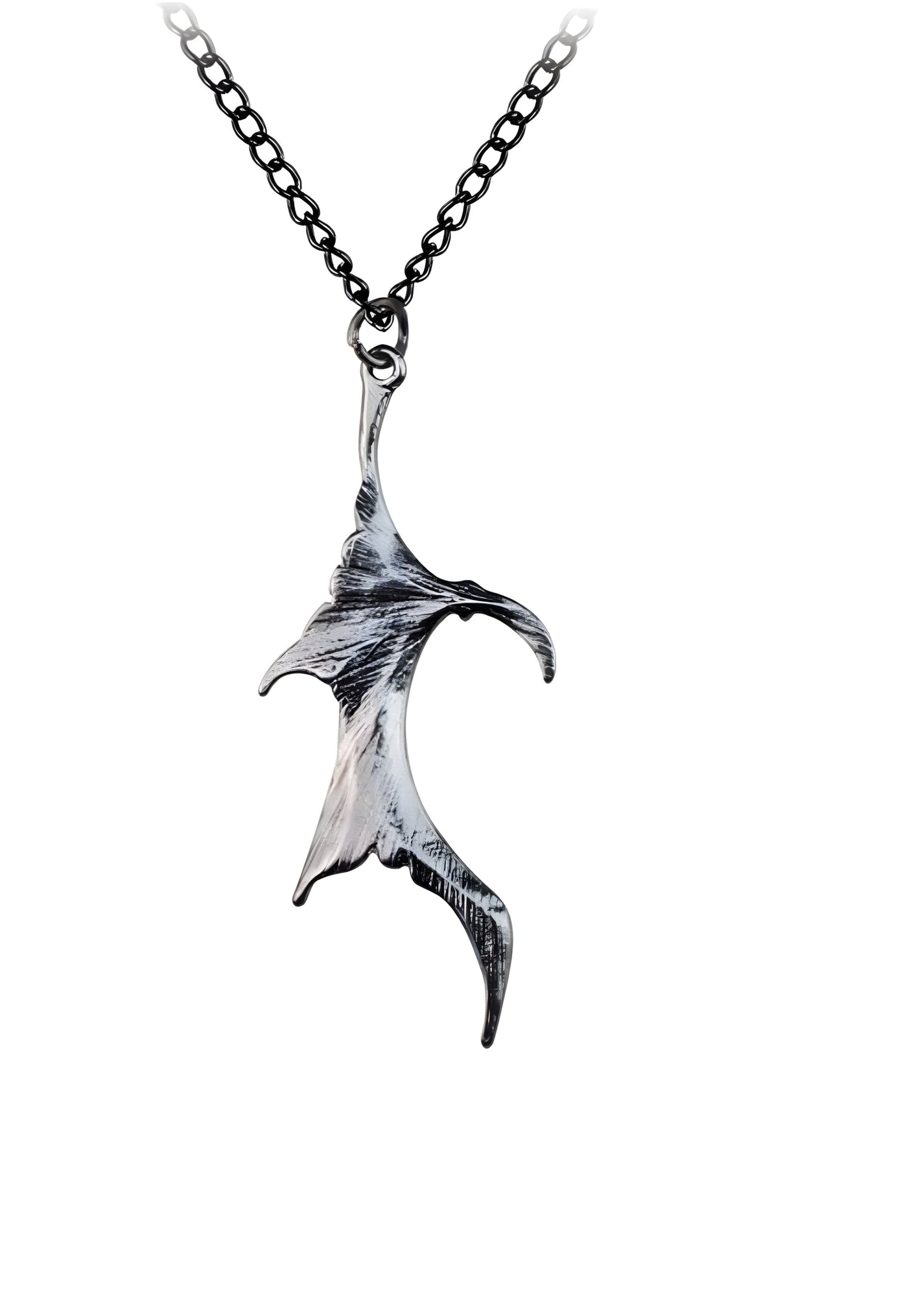 Silberne Mantarochen-Halskette