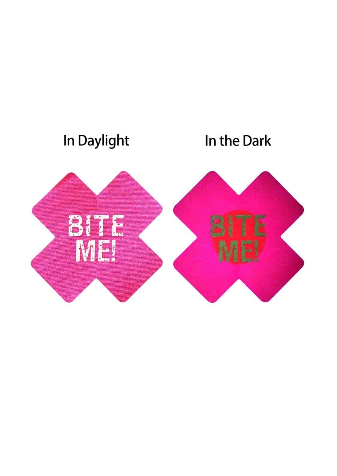 BITE ME! Glow in the Dark Pink - Nippel Pastie