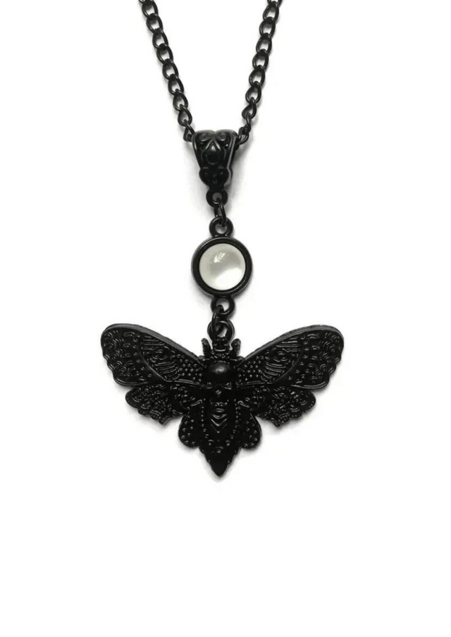 BLACK MOTH PEARL - NECKLACE - JEWLERY