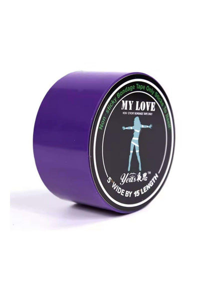 Lila bondage tape von yea’s 5 zoll breit 15 fuß lang nicht klebend perfekt für gothic kleidung und horror looks