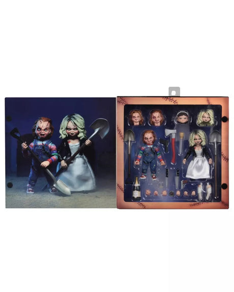 BRIDE OF CHUCKY ULTIMATE CHUCKY AND TIFFANY 10CM - FIGURE