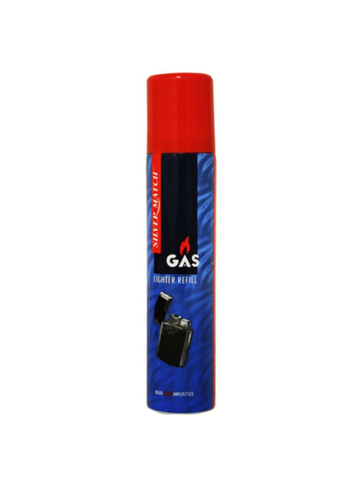 Butane gas 90 ml refill in red and blue shark match aerosol can for universal feuerzeuggas nachfüllen in gothic style