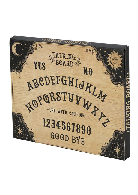 Ouija-Brett mit himmlischen Motiven.