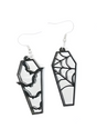 COFFIN BAT SILVER - EARRINGS - JEWLERY