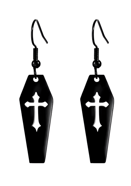 COFFIN BLACK - EARRINGS - JEWLERY