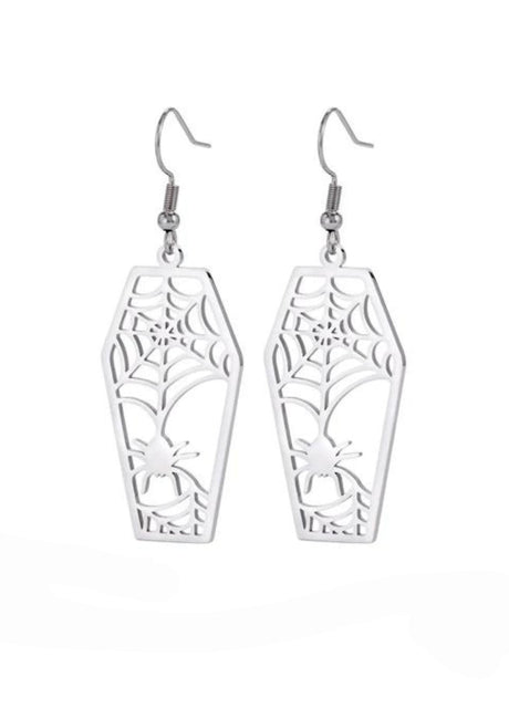 COFFIN SPIDER - EARRINGS - JEWLERY