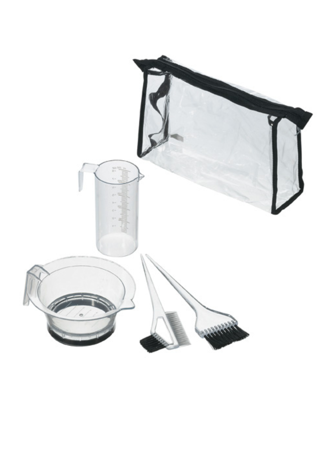 COMAIR FÄRBE ZUBEHÖR SET 5-TEILIG TRANSPARENT - BLONDIERUNG