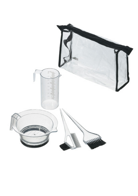 COMAIR FÄRBE ZUBEHÖR SET 5-TEILIG TRANSPARENT - BLONDIERUNG