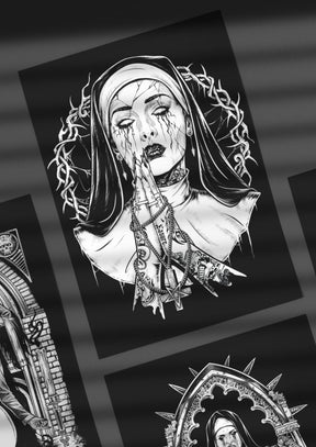 DEMON NUN - ALU BILD - BILDER