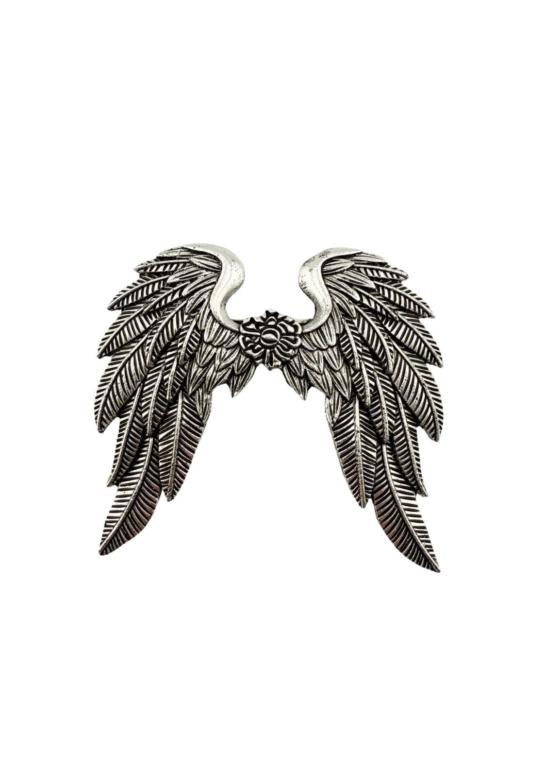 Silberne Engel-Flügel-Brosche-Anstecker