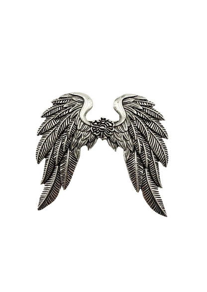 Silberne Engel-Flügel-Brosche-Anstecker