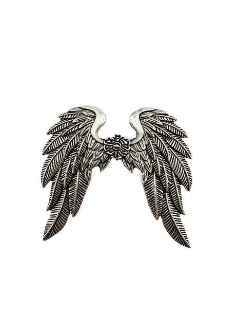 Silberne Engel-Flügel-Brosche-Anstecker