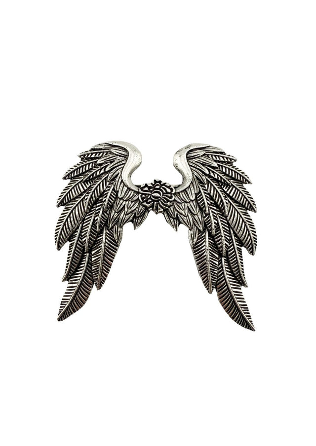 Silberne Engel-Flügel-Brosche-Anstecker