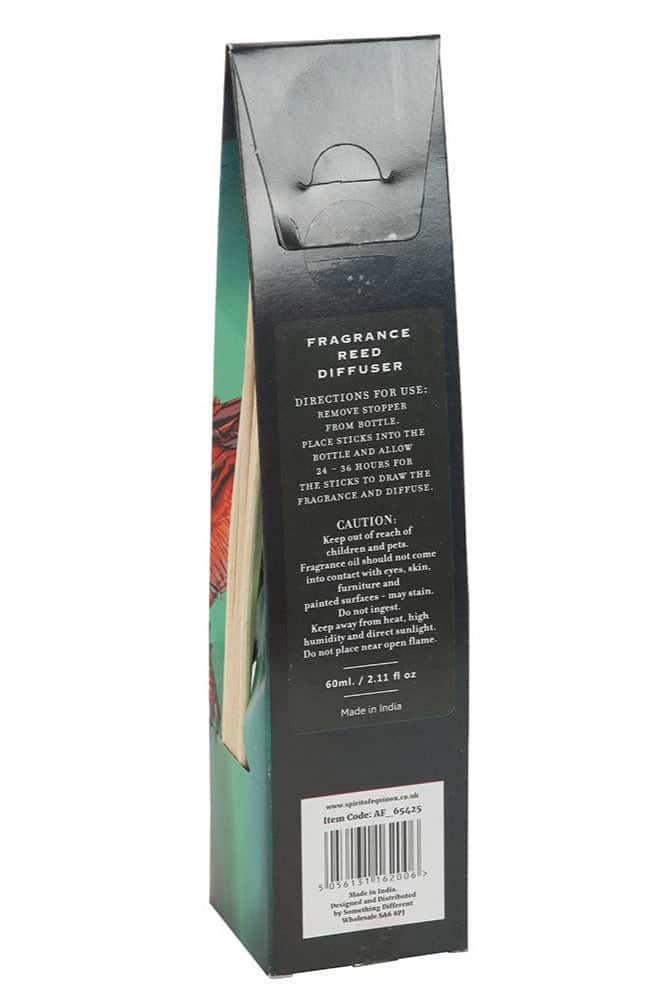 Schwarze und grüne kartonverpackung für dragon blood reed diffuser duftstäbchen mit intensivem aroma