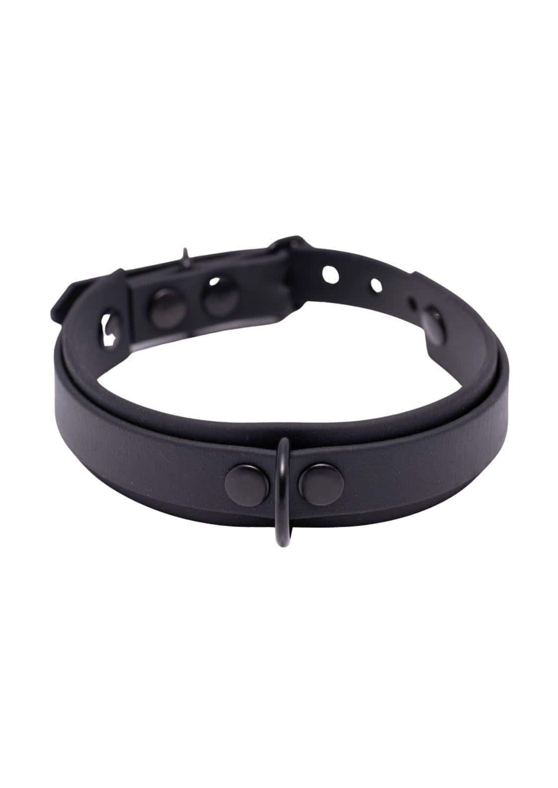 Easure Basic Slave black Choker aus BioThane mit schwarzem D-Ring