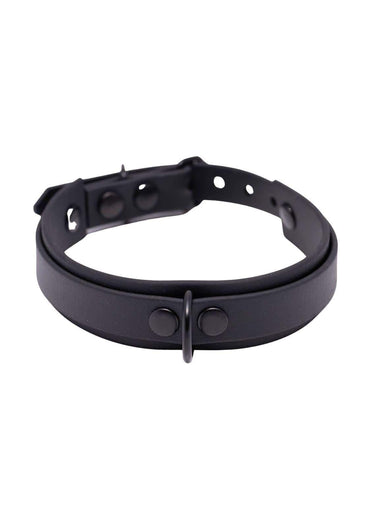 Easure Basic Slave black Choker aus BioThane mit schwarzem D-Ring