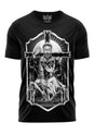 Gothic Metal T-Shirt EXORCISM mit bärtigem Mann in Schildmotiv