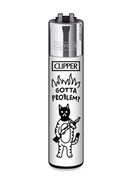 Clipper Feuerzeug mit Katzen Motiv