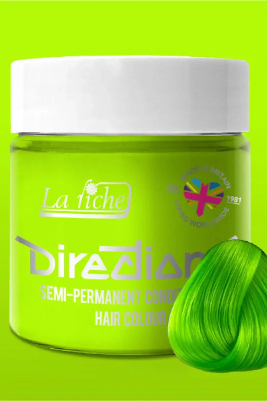 FLUORESCENT GREEN 88 ML DIRECTIONS LA RICHE HAARTÖNUNG