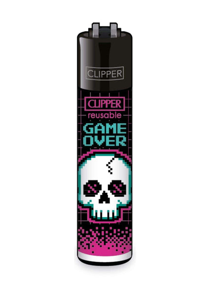 Game over / Pixel Glitch - Clipper Feuerzeug nachfüllbar