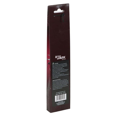 Dunkelbraune kartonverpackung für go away evil räucherstäbchen mit halter zur böse abwehr aus naturmaterialien