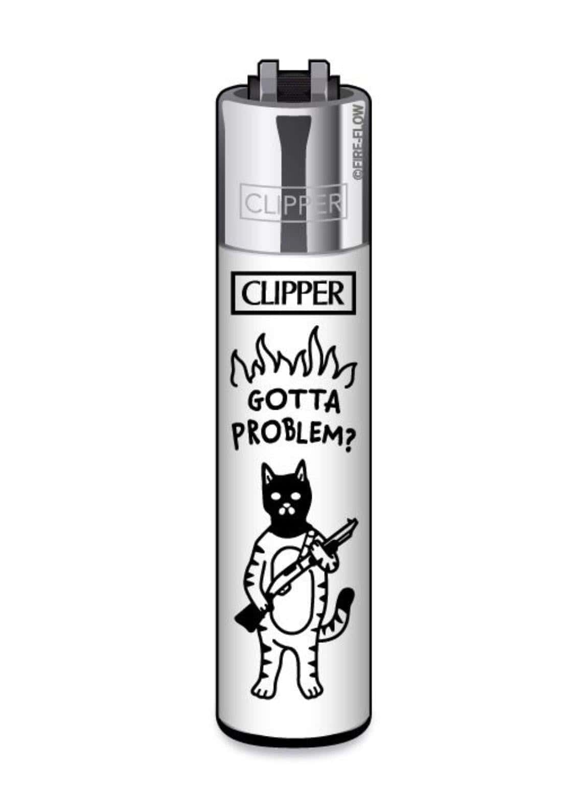 Clipper Feuerzeug mit Katzen Motiv