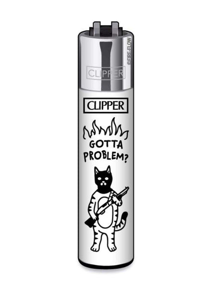 Clipper Feuerzeug mit Katzen Motiv