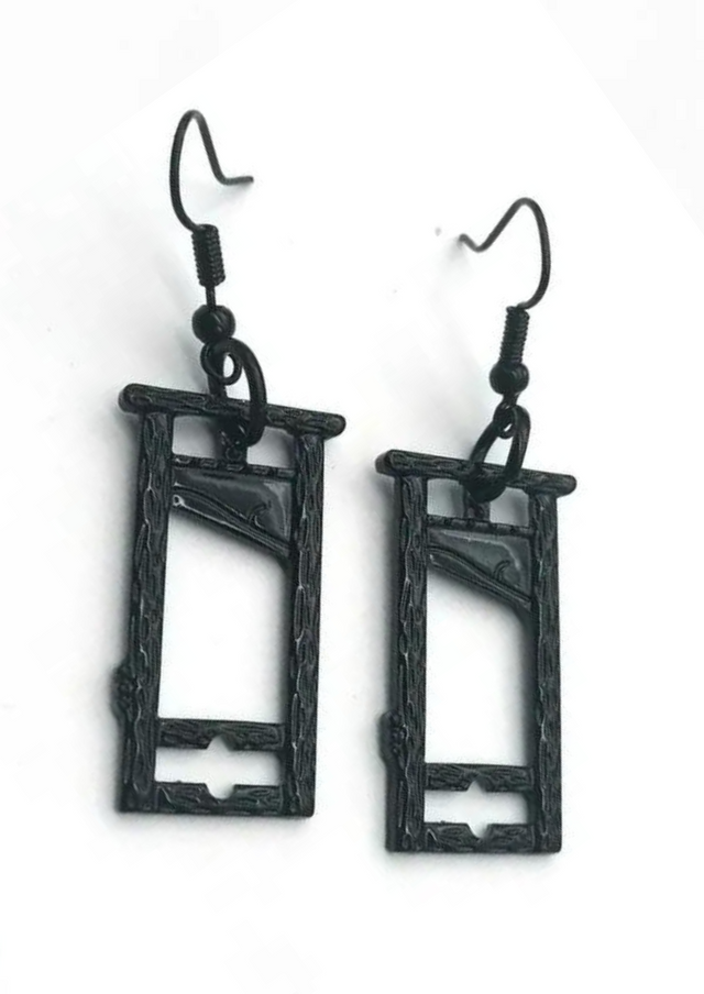 GUILLOTINE BLACK - EARRINGS - JEWLERY